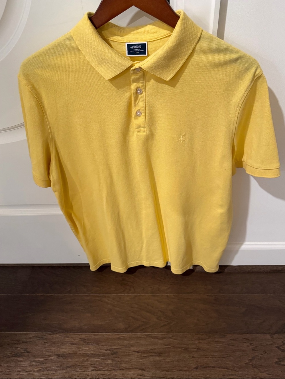 Charles Tyrwhitt Yellow Short-Sleeve Polo